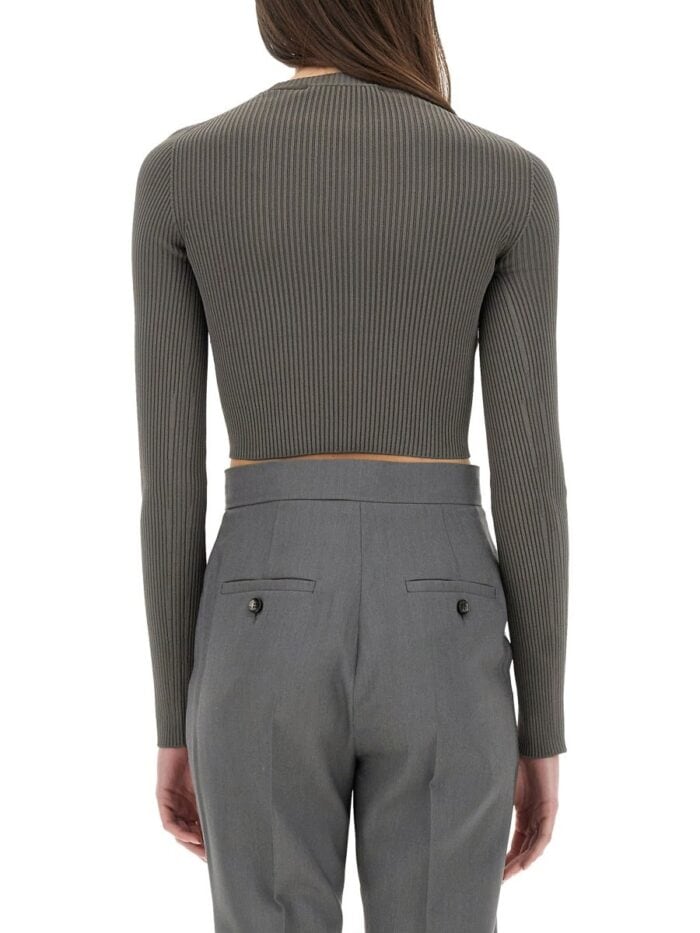 Max Mara VISCOSE CREPE CROP TOP
