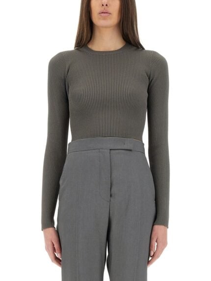 Max Mara VISCOSE CREPE CROP TOP