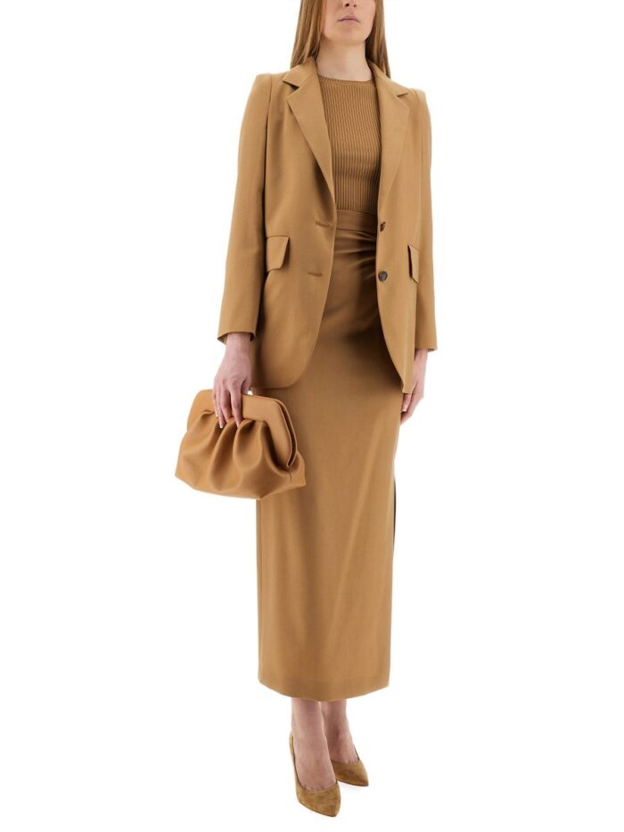Max Mara VISCOSE CREPE CROP TOP