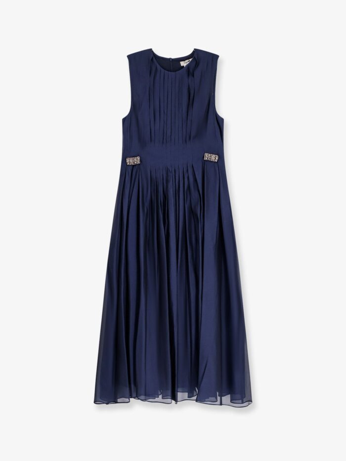 Max Mara Wally Silk Blend Long Dress