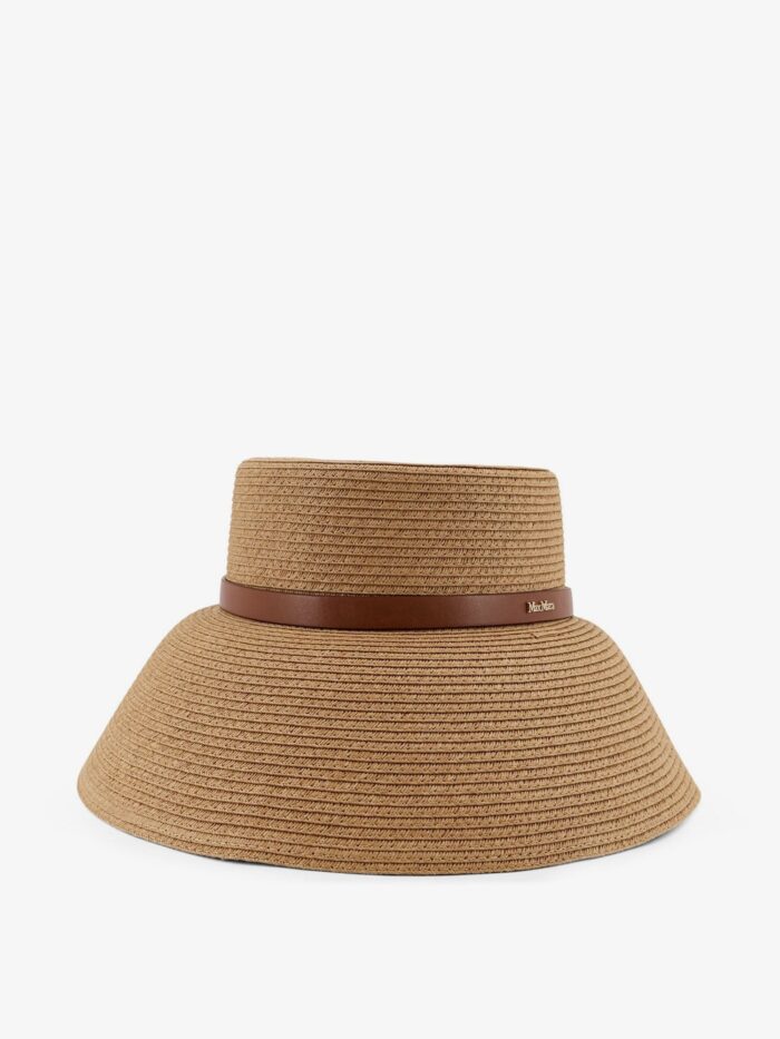 Max Mara Wide-brimmed Hat With Metal Logo On The Front