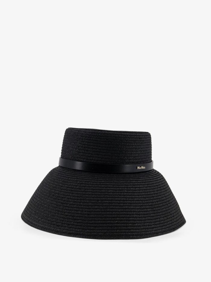 Max Mara Wide-brimmed Hat With Metal Logo On The Front