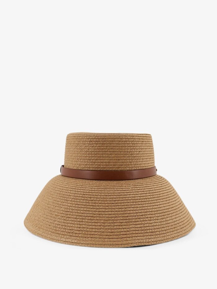 Max Mara Wide-brimmed Hat With Metal Logo On The Front