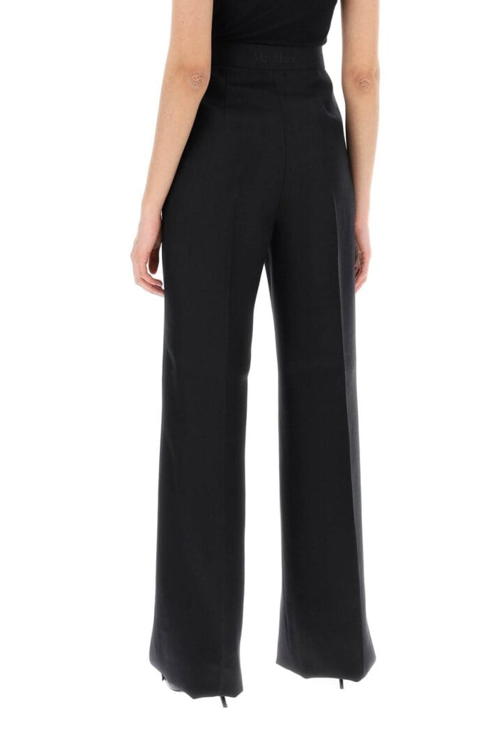 MAX MARA Wide-legged Linen Hangar Pants.