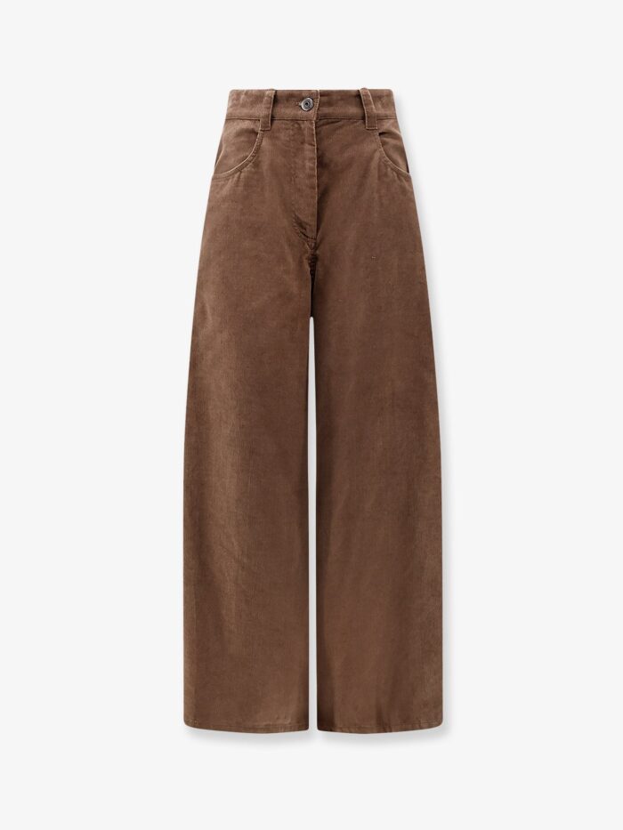 brunello cucinelli maxi corduroy trousers Brunello Cucinelli Maxi Corduroy Trousers