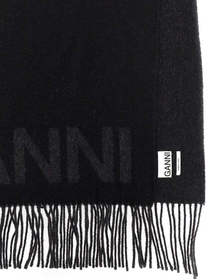 GANNI Maxi Logo Scarf