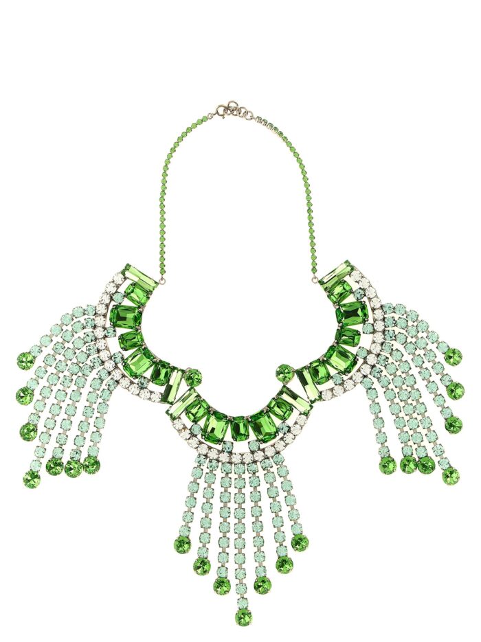 dries van noten maxi necklace with rhinestones Dries Van Noten Maxi Necklace With Rhinestones