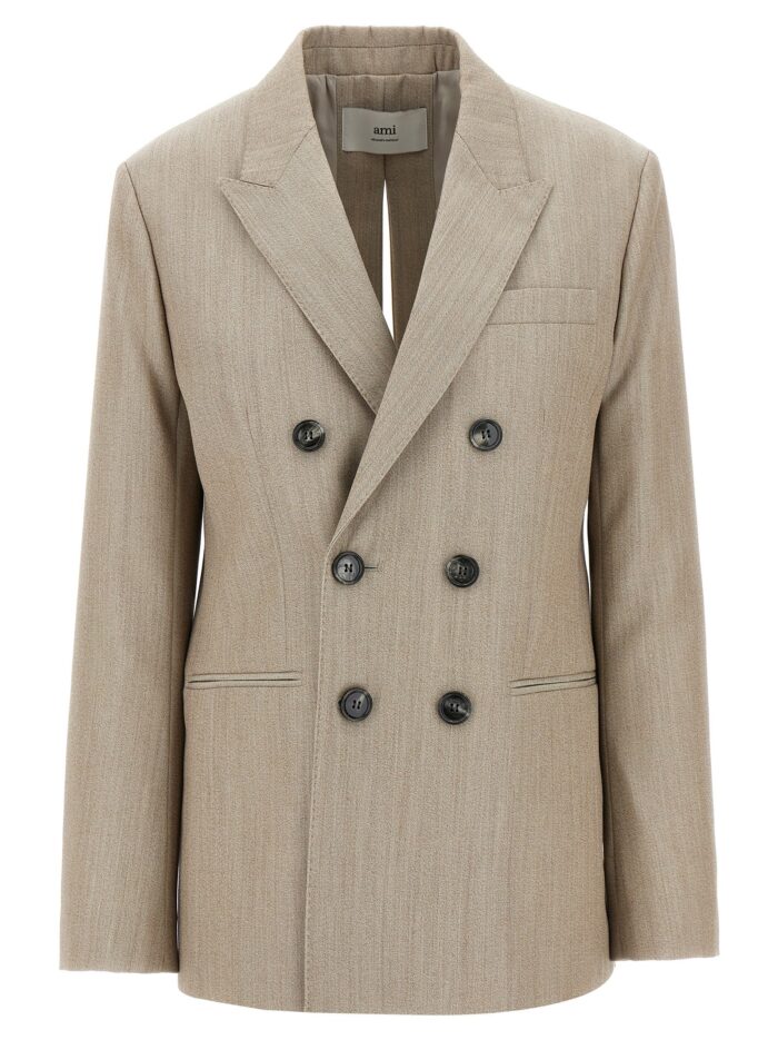 ami paris maxi split blazer AMI PARIS Maxi Split Blazer