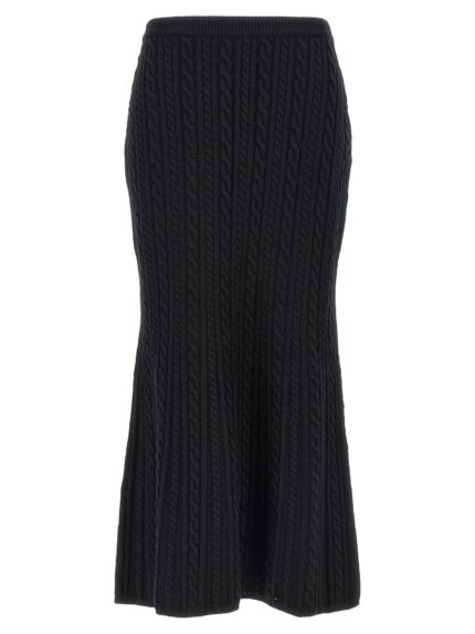 ALESSANDRA RICH Maxi Wool Skirt