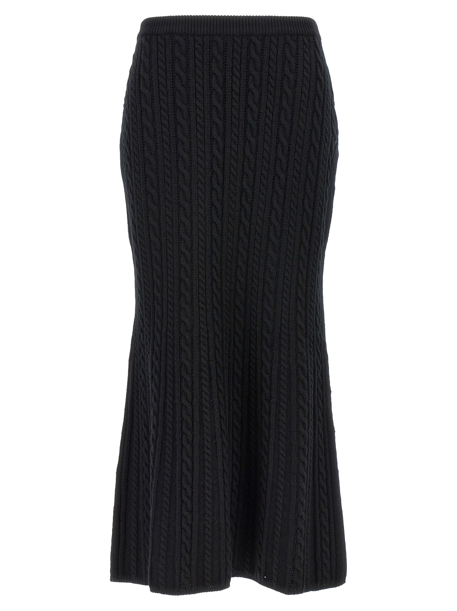 ALESSANDRA RICH Maxi Wool Skirt