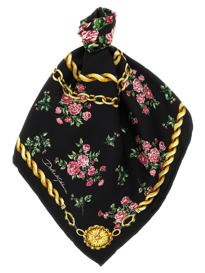 dolce & gabbana 'mazzolini di rose' scarf Dolce & Gabbana 'Mazzolini Di Rose' Scarf