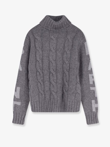 MC2 SAINT BARTH Adler Wool Blend Cable Knit Turtleneck Sweater
