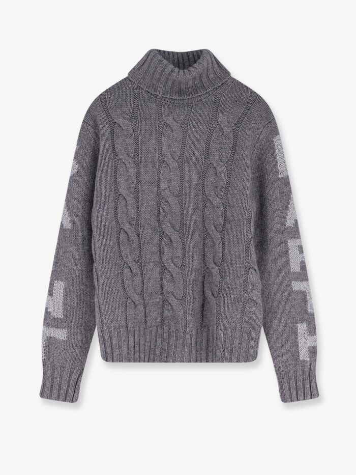 MC2 SAINT BARTH Adler Wool Blend Cable Knit Turtleneck Sweater