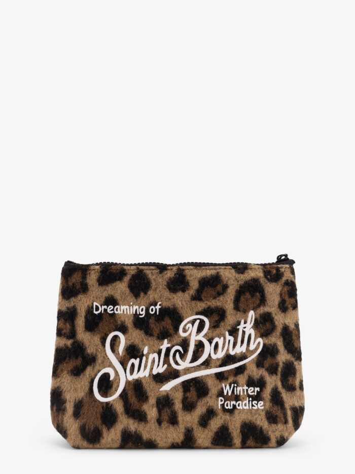 MC2 SAINT BARTH Aline Felt Leo Clutch Bag