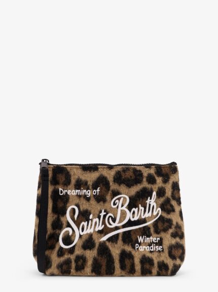 MC2 SAINT BARTH Aline Felt Leo Clutch Bag