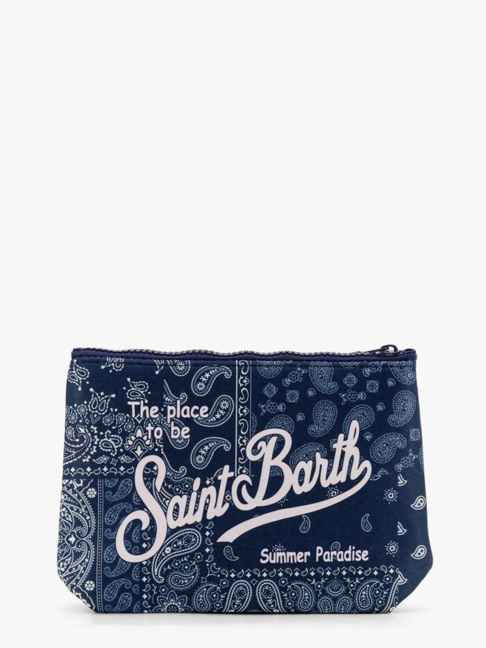 MC2 SAINT BARTH Aline Pochette With Bandana Plaid Print