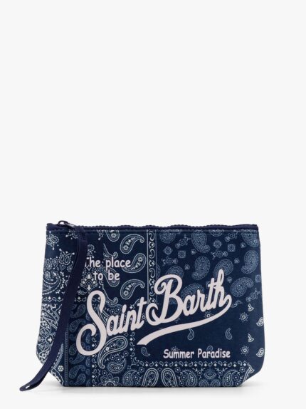 MC2 SAINT BARTH Aline Pochette With Bandana Plaid Print