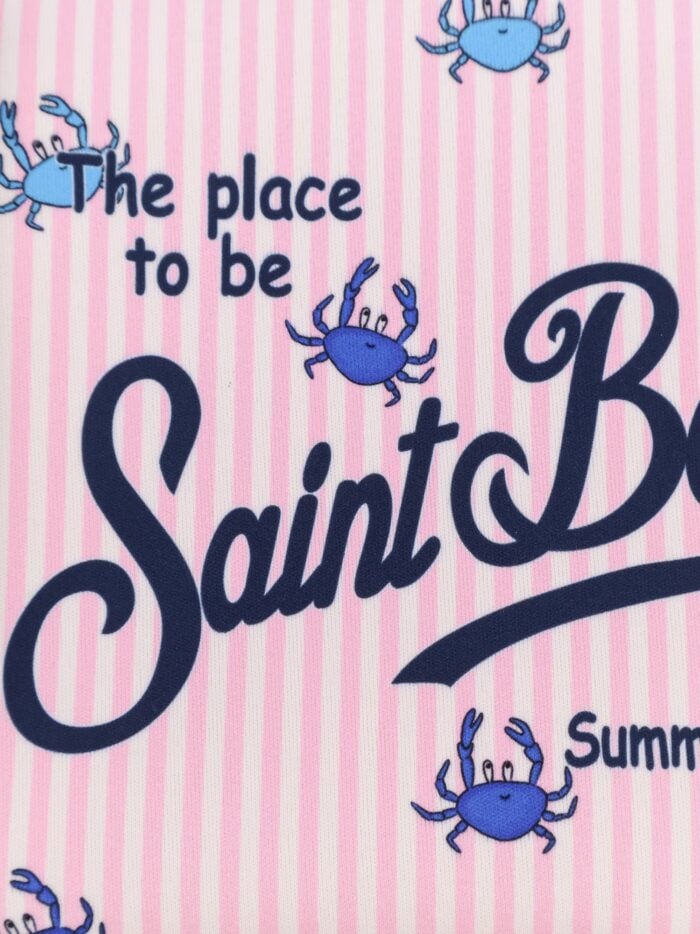 MC2 SAINT BARTH Aline Pochette With Crabs Stripes Print