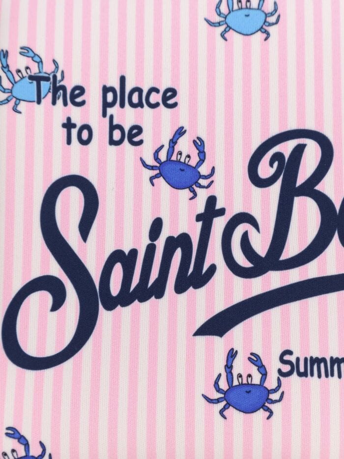 MC2 SAINT BARTH Aline Pochette With Crabs Stripes Print