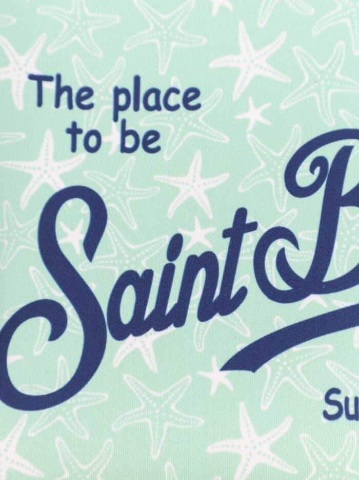 MC2 SAINT BARTH Aline Pochette With Tropical Shell Print