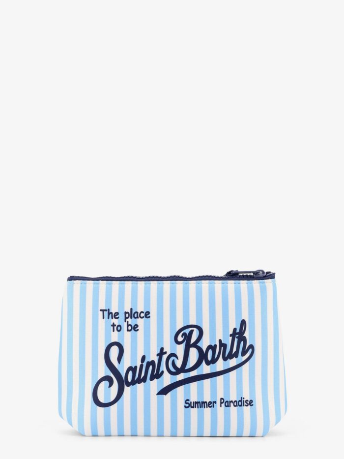 MC2 SAINT BARTH Aline Scuba Clutch With Striped Pattern