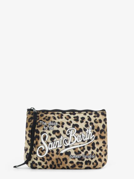 MC2 SAINT BARTH Aline Scuba Clutch With Striped Pattern