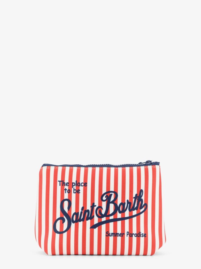 MC2 SAINT BARTH Aline Scuba Clutch With Striped Pattern