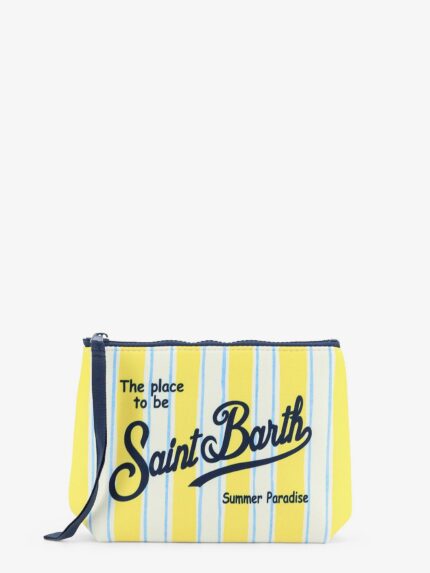 MC2 SAINT BARTH Aline Scuba Clutch With Striped Pattern