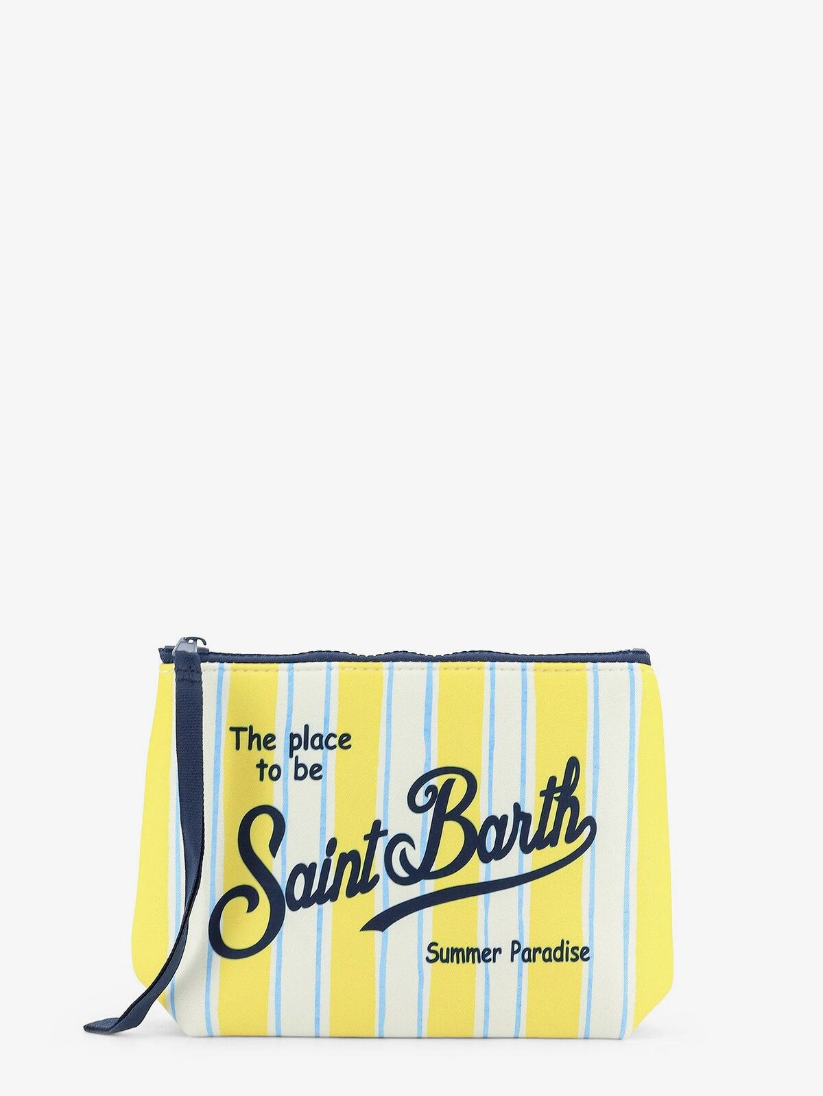 MC2 SAINT BARTH Aline Scuba Clutch With Striped Pattern
