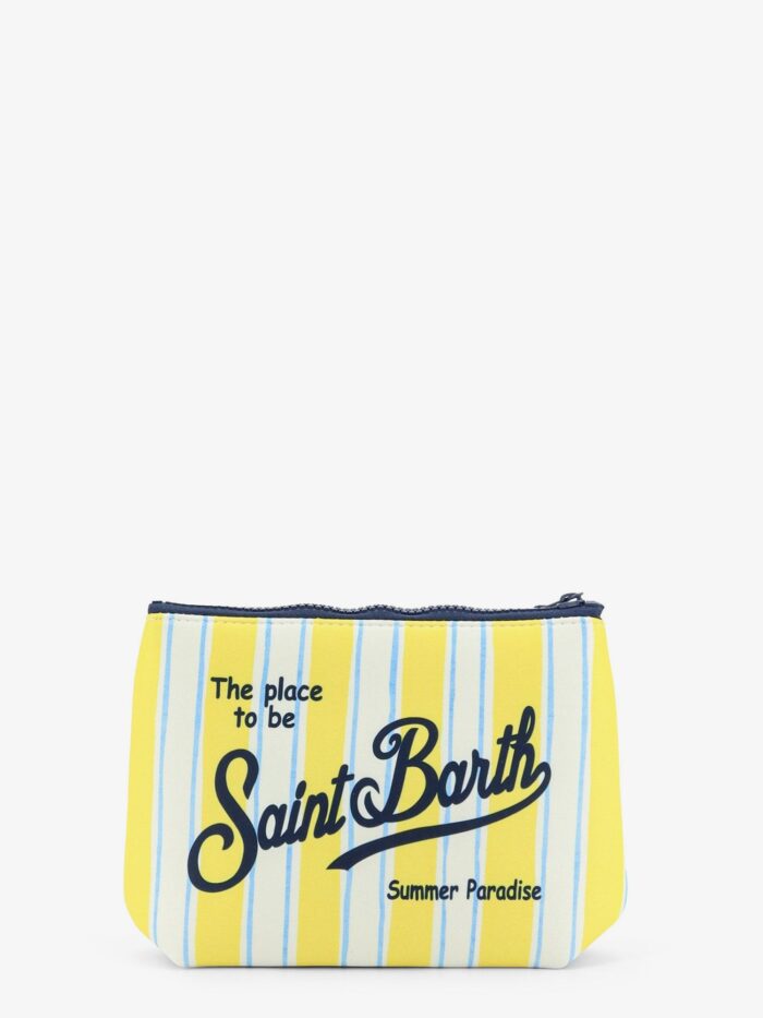 MC2 SAINT BARTH Aline Scuba Clutch With Striped Pattern