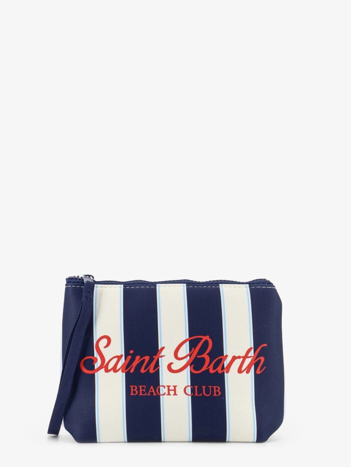 MC2 SAINT BARTH Aline Scuba Clutch With Striped Pattern