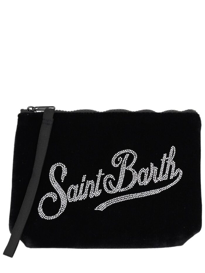 MC2 SAINT BARTH "ALINE VELVET" CLUTCH BAG