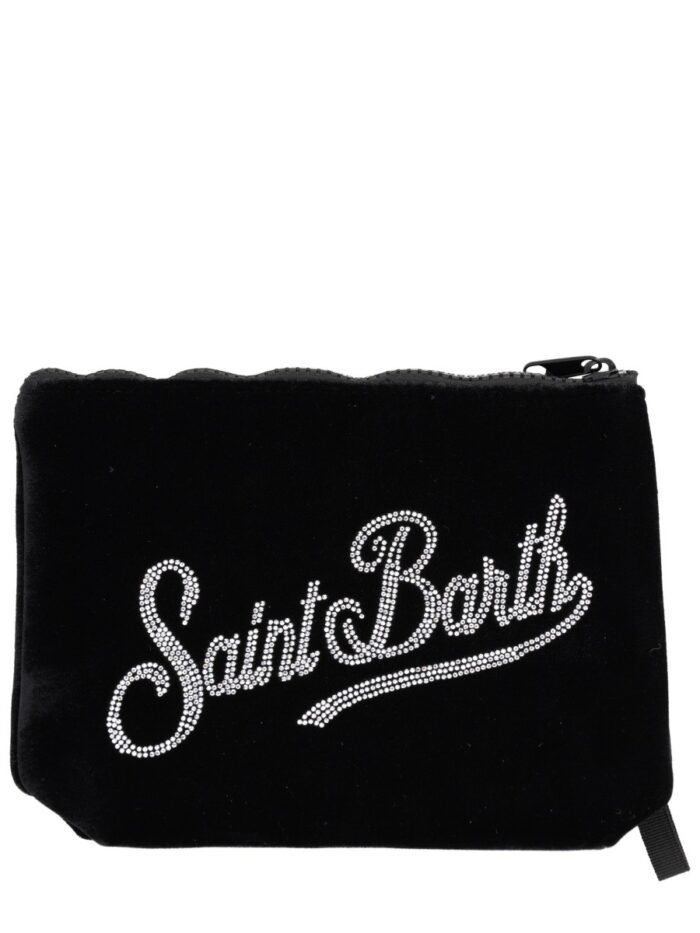 MC2 SAINT BARTH "ALINE VELVET" CLUTCH BAG