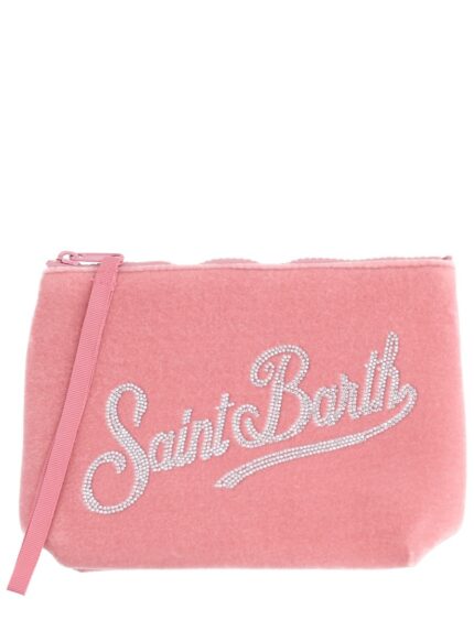 MC2 SAINT BARTH "ALINE VELVET" CLUTCH BAG