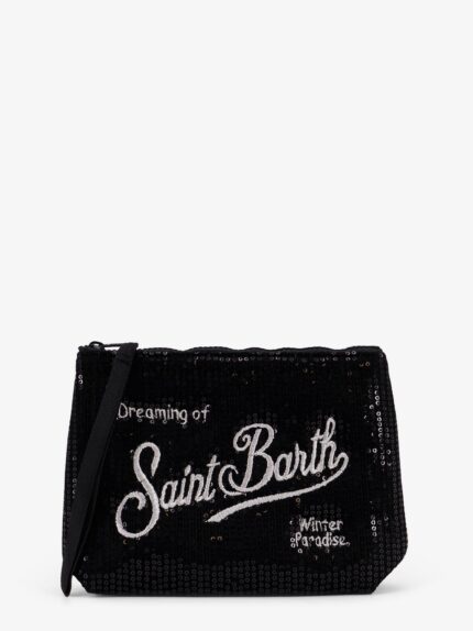 MC2 SAINT BARTH Aline Velvet Paillettes Clutch