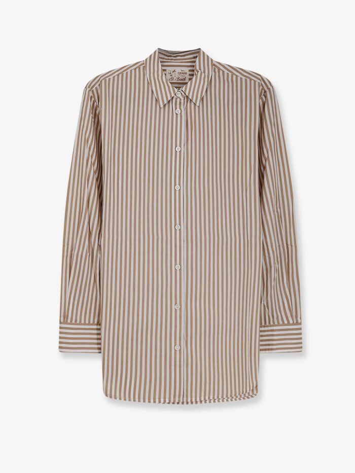 MC2 SAINT BARTH Brigitte Striped Cotton Shirt