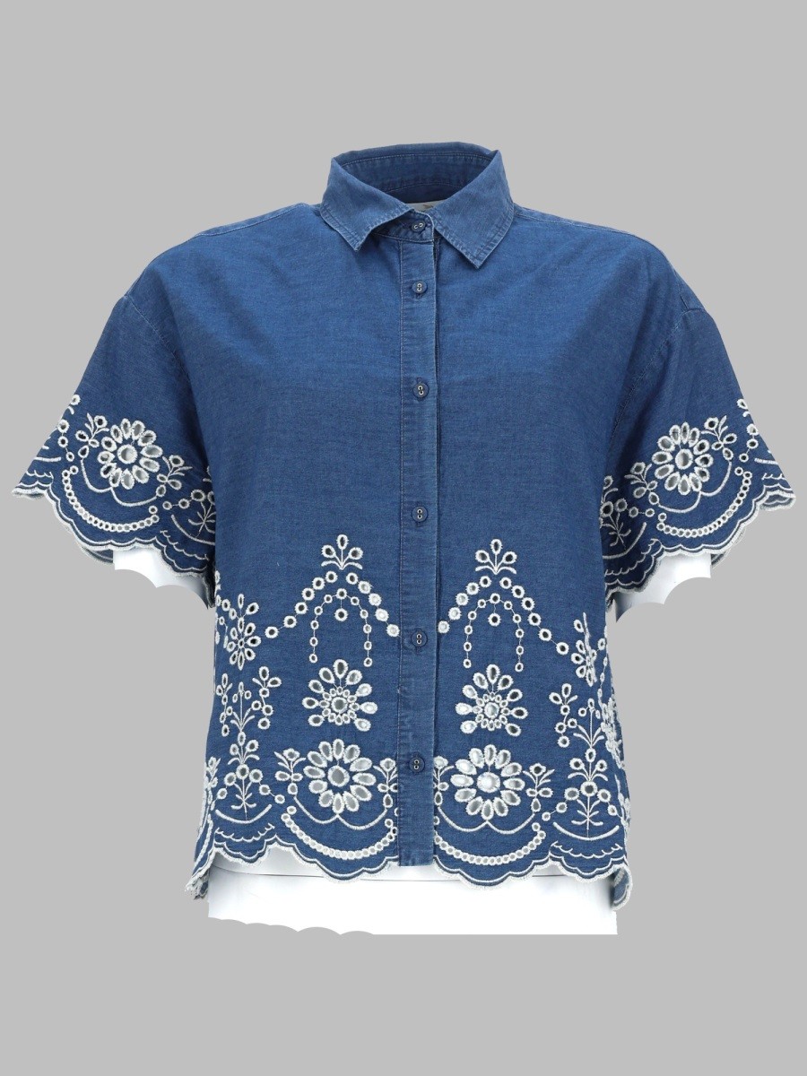 MC2 SAINT BARTH CAMICIA "CLEMENTINE" IN CHAMBRAY