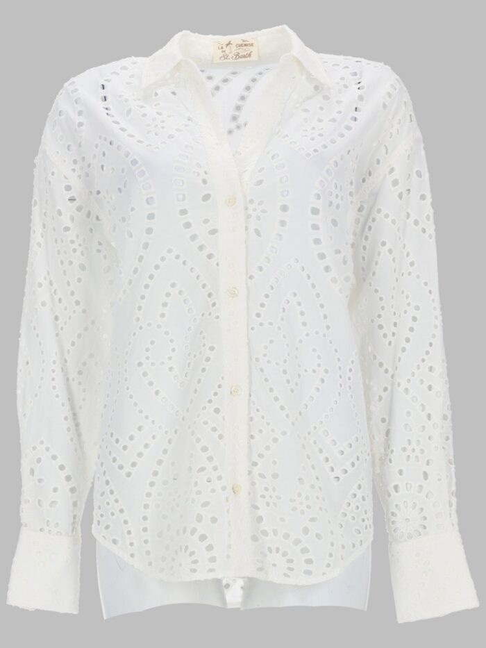 mc2 saint barth camicia in sangallo MC2 SAINT BARTH CAMICIA IN SANGALLO