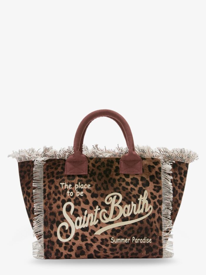 MC2 SAINT BARTH Colette Canvas Crossbody Bag With Animal Print