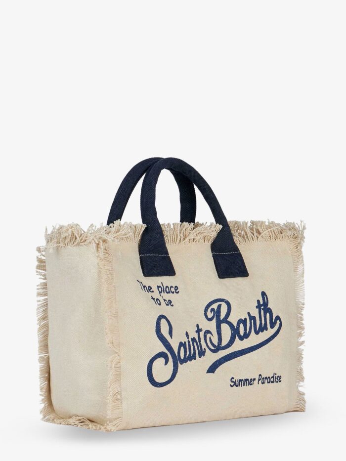 MC2 SAINT BARTH Colette Canvas Crossbody Bag With Logo Print On The Front