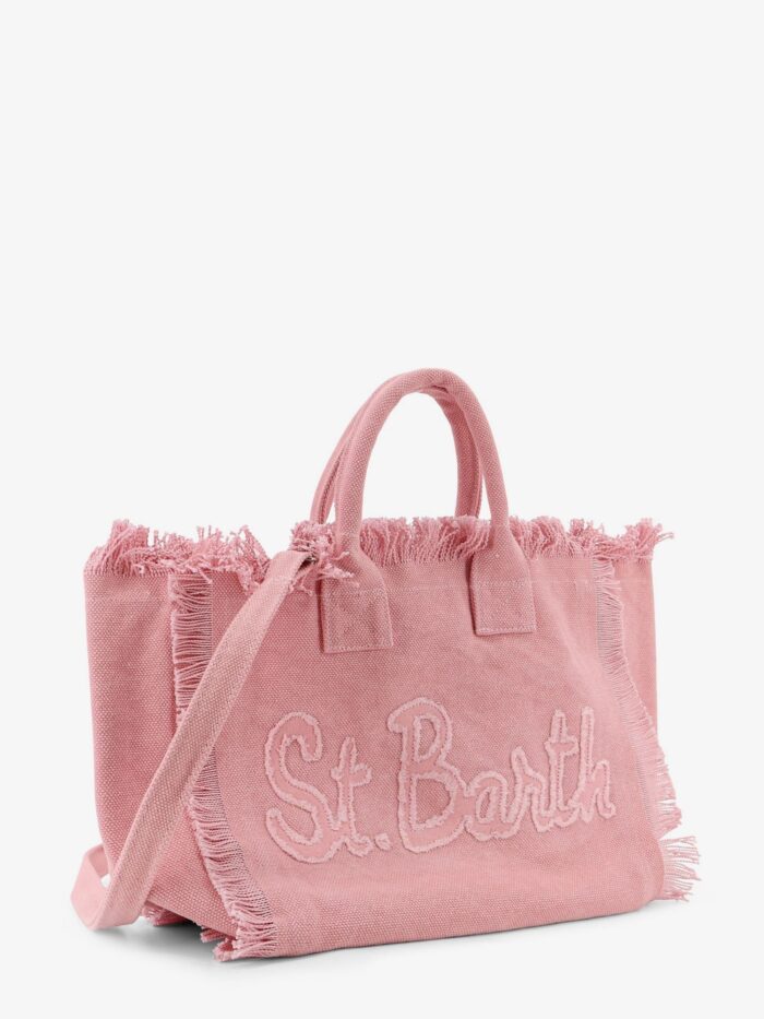 MC2 SAINT BARTH Colette Canvas Handbag With Front Logo