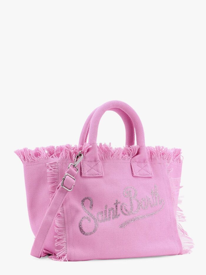 MC2 SAINT BARTH Colette Cotton Handbag With Rhinestones Logo