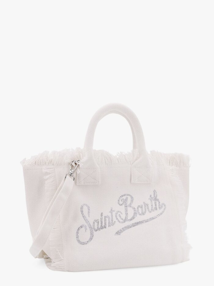 MC2 SAINT BARTH Colette Cotton Handbag With Rhinestones Logo