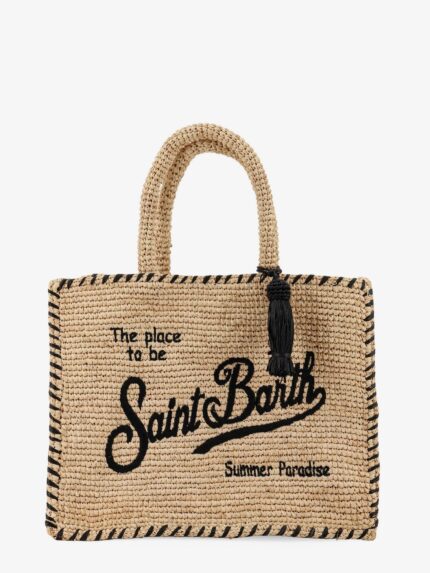 MC2 SAINT BARTH Colette Raffia Handbag