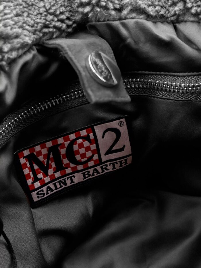 MC2 SAINT BARTH Colette Teddy Crossbody Bag With Logo On The Front