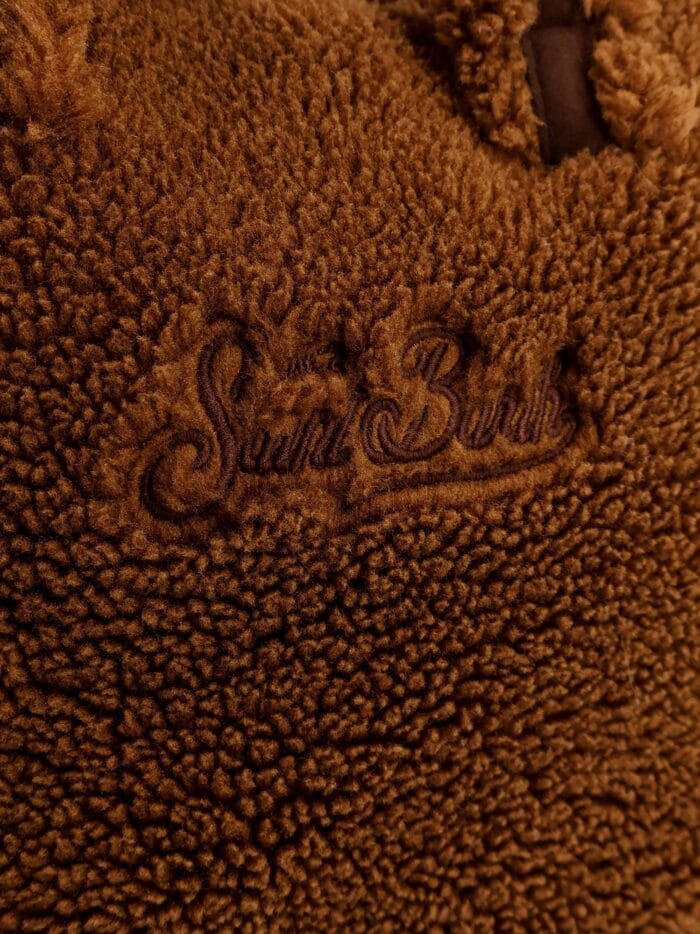 MC2 SAINT BARTH Colette Teddy Crossbody Bag With Logo On The Front