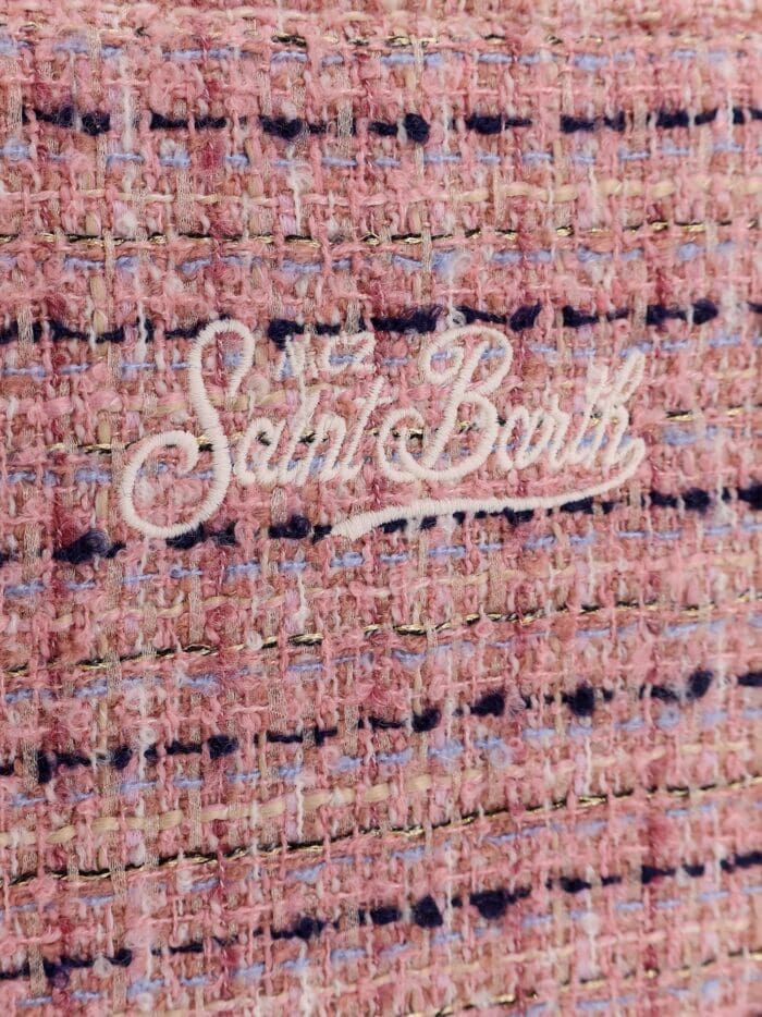 mc2 saint barth colette tweed wool blend crossbody bag MC2 SAINT BARTH Colette Tweed Wool Blend Crossbody Bag