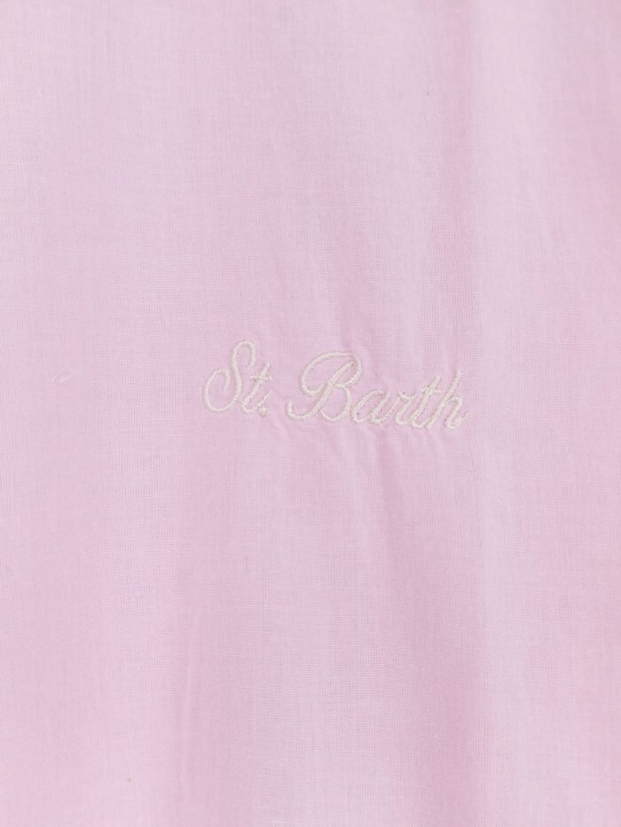 MC2 SAINT BARTH Cotton Shirt With Front Embroidered Logo