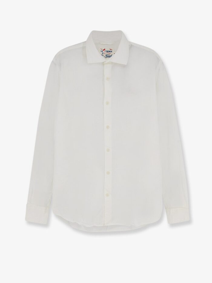 MC2 SAINT BARTH Cotton Shirt With Front Embroidered Logo