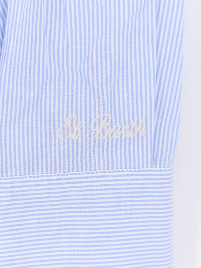 MC2 SAINT BARTH Cristal Cotton Shirt With Striped Pattern